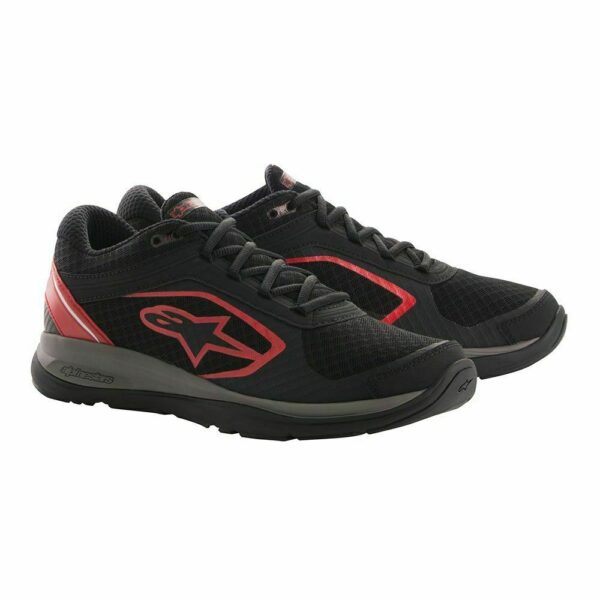 ALPINESTARS ALLOY SHOES BLACK RED