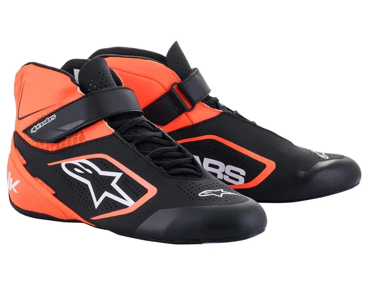 ALPINESTARS TECH-1 K V2 SHOE 1142 BLACK/ORANGE/WHITE
