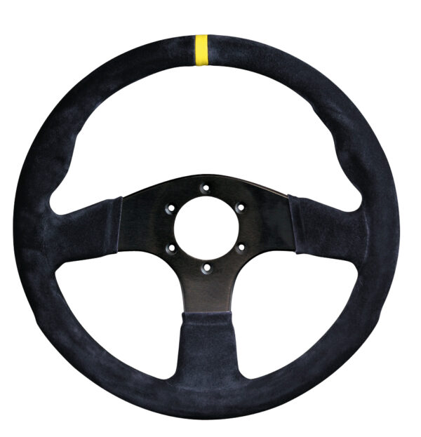 RPM/SPORTLINE - Imola 330mm Suede Black 3 Spoke STEERING WHEEL