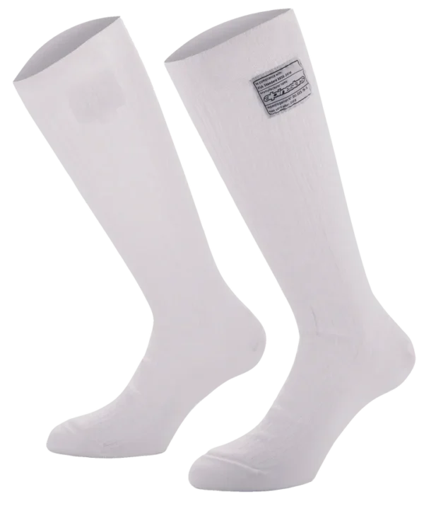 ALPINESTARS RACE SOCKS V4 FIA - WHITE