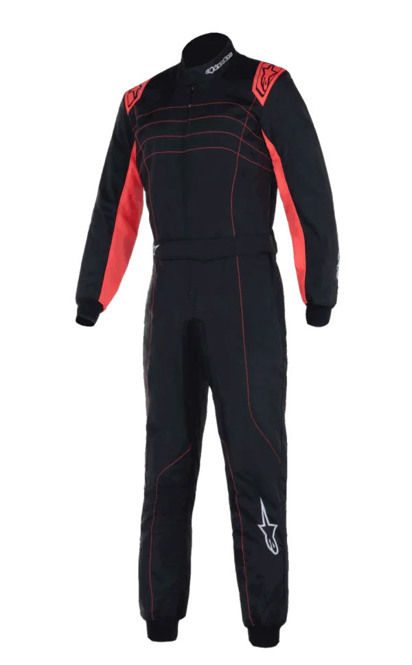 ALPINESTARS KMX9 V3 Kart Suit - Black/Red Fluro