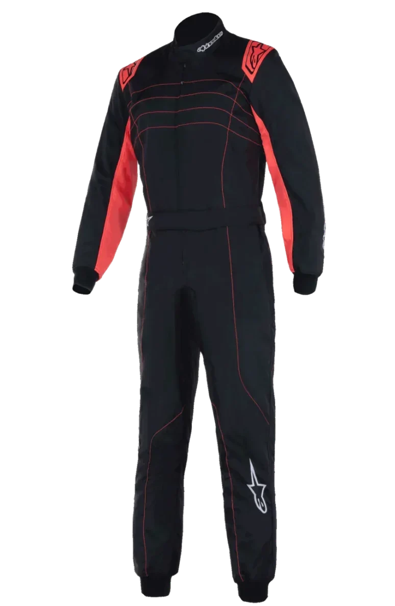 ALPINESTARS KMX9 V3 SUIT BLACK RED FLURO