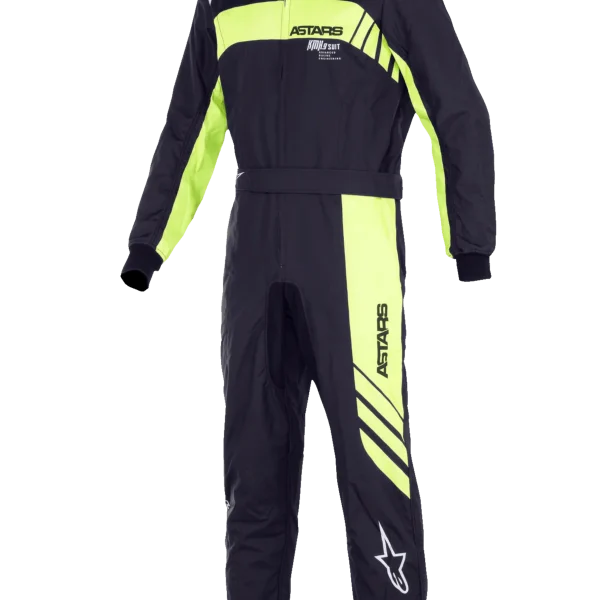 ALPINESTARS KART SUIT - KMX9 V3 S YOUTH GRAPHIC 3 - Black/Fluro Yellow