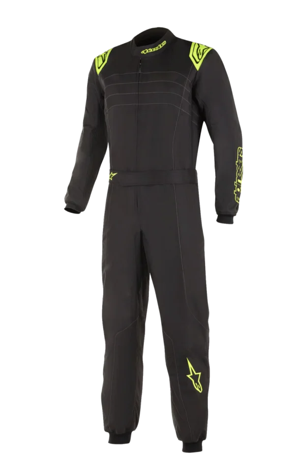 ALPINESTARS KMX9 V3 Kart Suit - Black/Fluro Yellow
