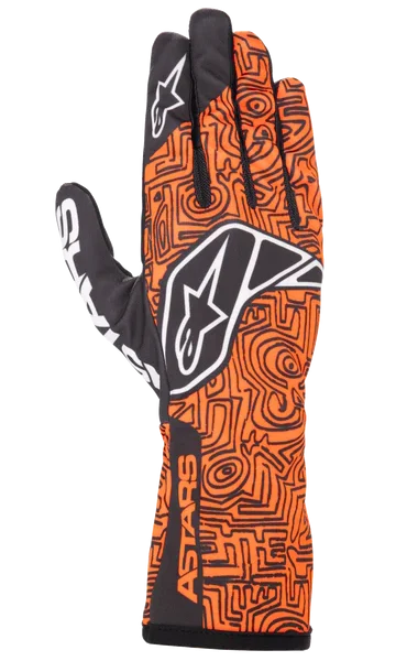 TECH-1 K RACE V2 GLOVE VERTICAL FLURO ORANGE