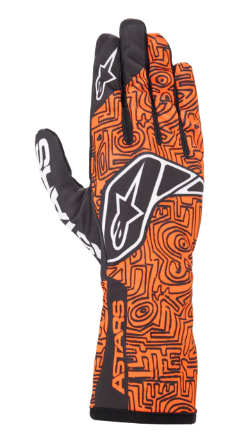 TECH-1 K RACE V2 GLOVE VERTICAL FLURO ORANGE