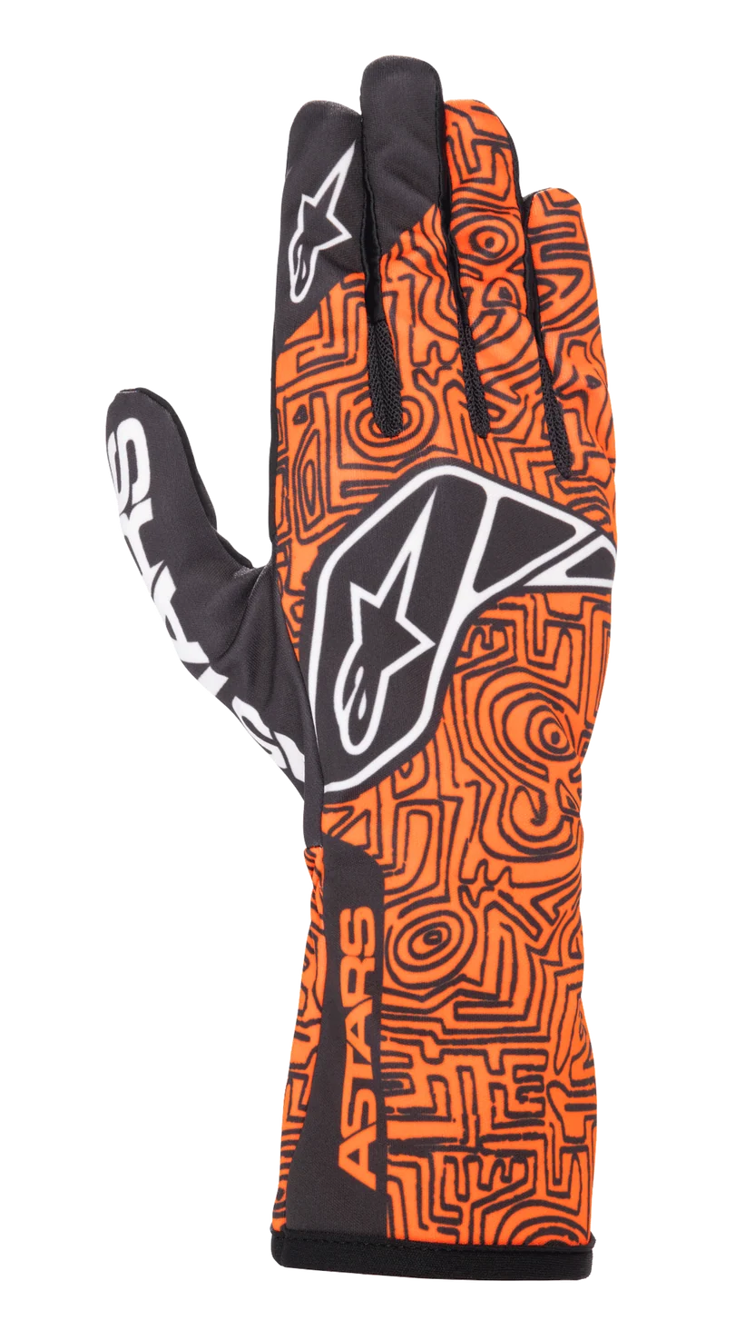 ALPINESTARS TECH-1 K RACE V2 GLOVE VERTICAL FLURO ORANGE