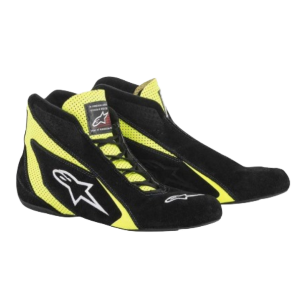 ALPINESTARS SP SHOE BLACK YELLOW FLURO