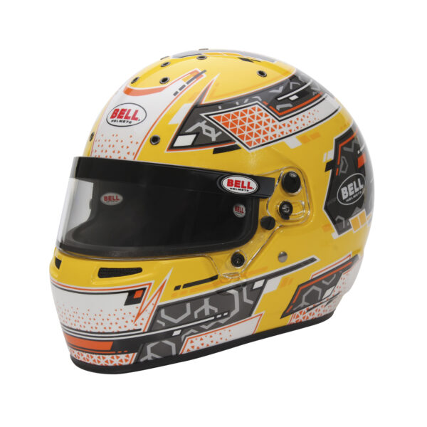 BELL RS7-K STAMINA ANTHRACITE YELLOW - KARTING