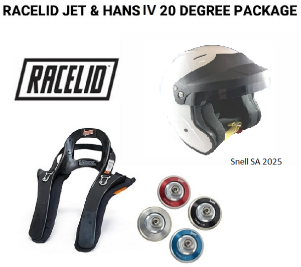 RPM RACELID JET HELMET / HANS PACKAGE