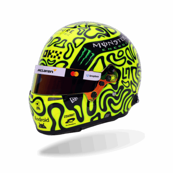 Lando Norris 2025 McLaren BELL MINI Helmet