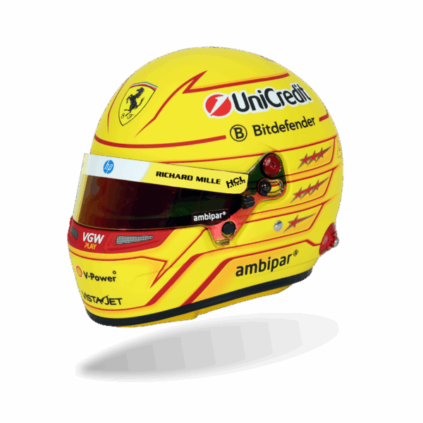 Lewis Hamilton 2025 Ferrari BELL MINI Helmet