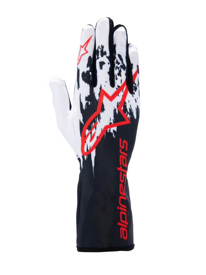 ALPINESTARS TECH-1 K V3 GLOVE BLACK WHITE RED