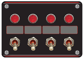 LONGACRE ELITE 52-48865 4x Switch Panel with Lights