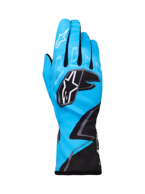 ALPINESTARS TECH-1 K RACE V2 CYAN BLACK WHITE