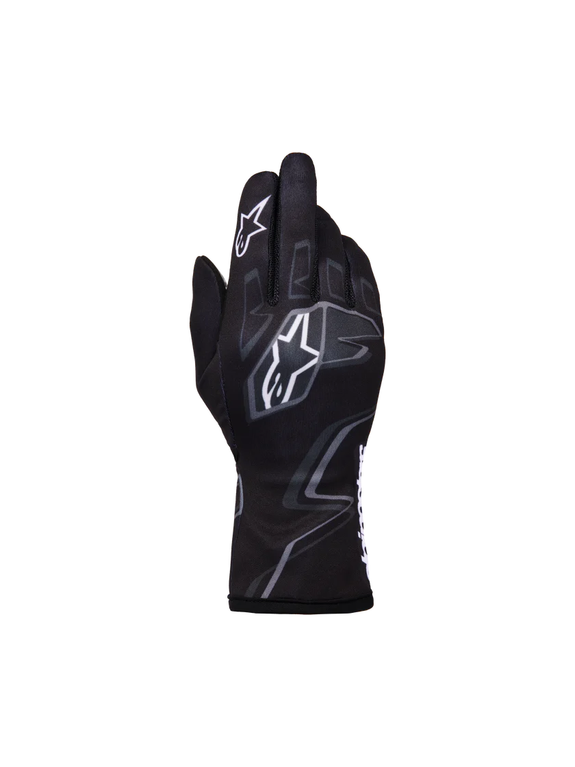 ALPINESTARS TECH 1 K RACE S V2 YOUTH GLOVE GREY BLACK WHITE