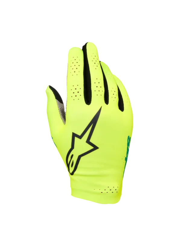 ALPINESTARS SIM GLOVES YELLOW BLACK TURQUOISE