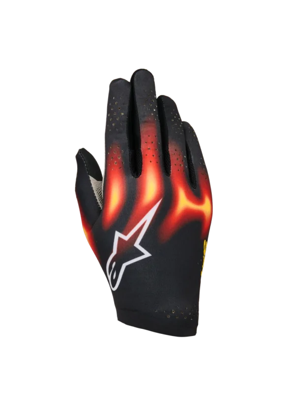 ALPINESTARS SIM GLOVES BLACK RED YELLOW