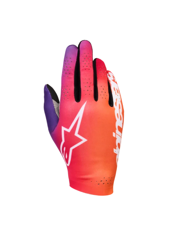 ALPINESTARS SIM GLOVES ORANGE PURPLE WHITE