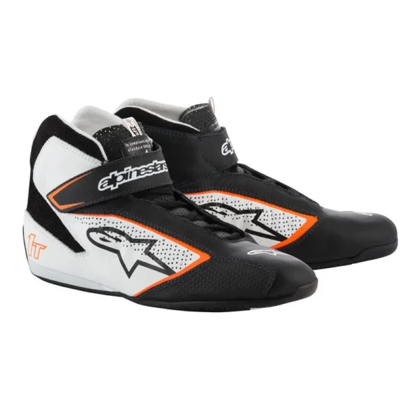 TECH-1 T SHOES 1241 BLK/WHT/ORG FLU