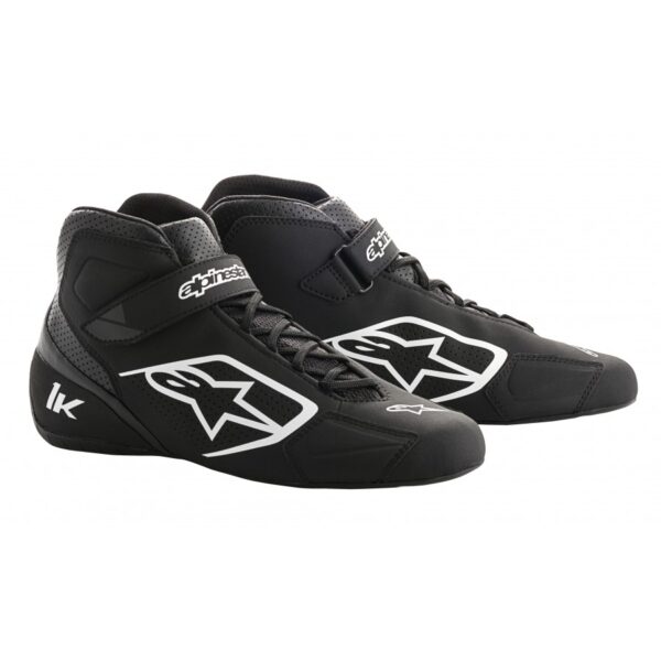 ALPINESTARS TECH-1 K SHOES BLACK WHITE