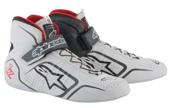 ALPINESTARS TECH 1-Z SHOES WHITE GREY RED