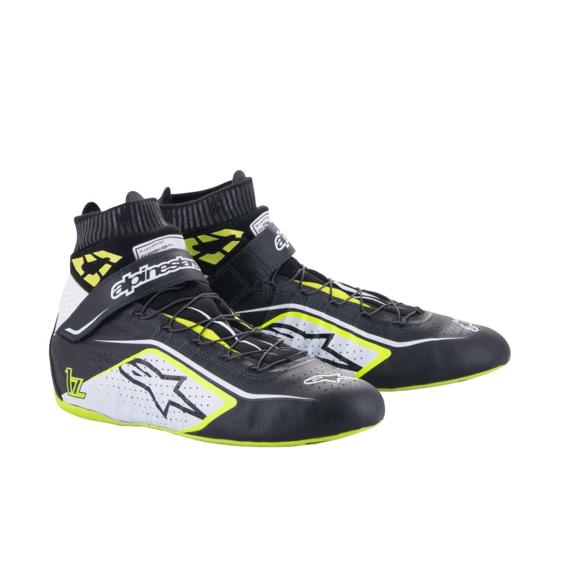 ALPINESTARS TECH-1 Z V2 SHOE BLACK YELLOW FLURO